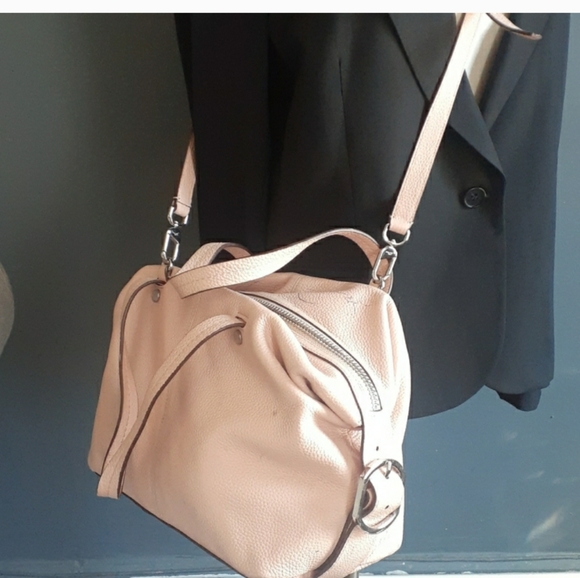 J.crew bristol  pebble pale pink  leather women's  satchel handbag - Picture 17 of 17